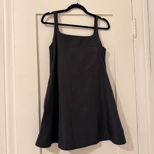 COS Nylon and Cotton Shift Dress with Pocket Detail